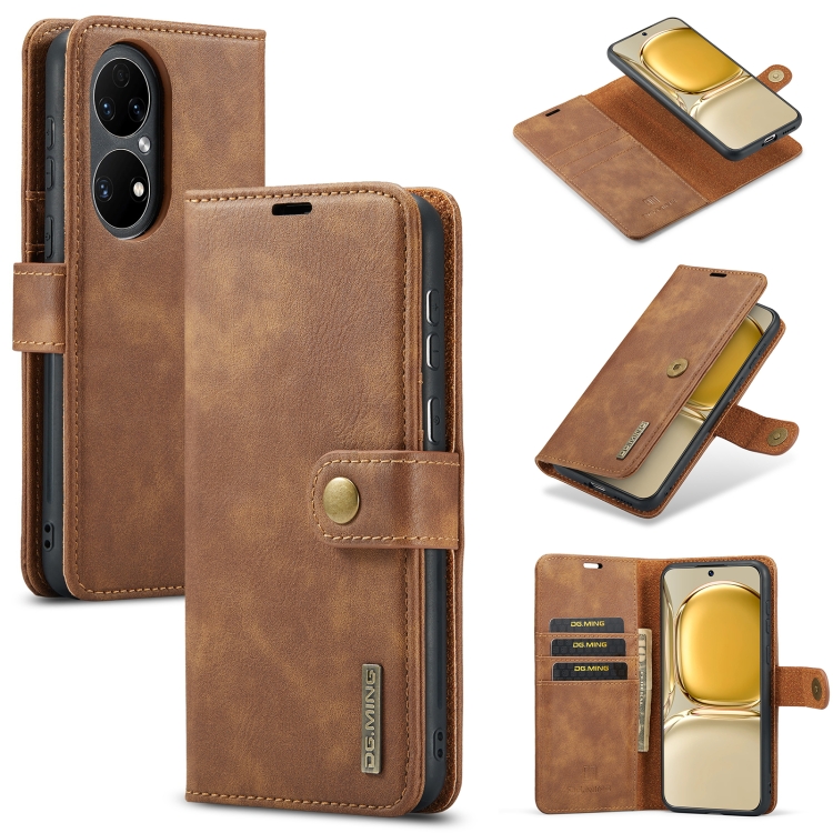 For Huawei P50 DG.MING Crazy Horse Texture Flip Detachable Magnetic Leather Case with Holder & Card Slots & Wallet(Brown)
For Huawei P50 DG.MING Crazy Horse Texture Flip Detachable Magnetic Leather Case with Holder & Card Slots & Wallet(Brown)