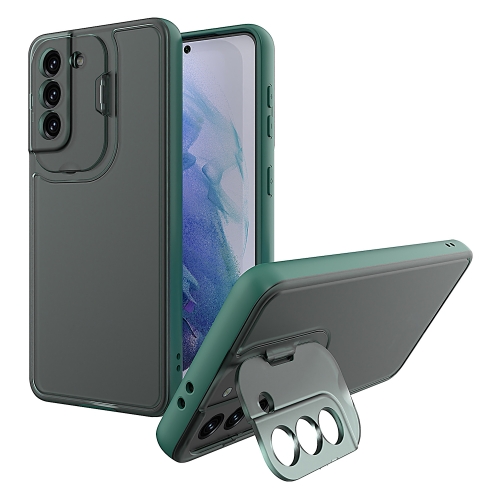 For Samsung Galaxy S21 Ultra 5G Camera Cover & Holder Design TPU + PC Phone Case(Dark Green)
For Samsung Galaxy S21 Ultra 5G Camera Cover & Holder Design TPU + PC Phone Case(Dark Green)