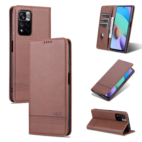 For Xiaomi Redmi Note 11 Pro / Note 11 Pro+ AZNS Magnetic Calf Texture Horizontal Flip Leather Phone Case(Dark Brown)
For Xiaomi Redmi Note 11 Pro / Note 11 Pro+ AZNS Magnetic Calf Texture Horizontal Flip Leather Phone Case(Dark Brown)