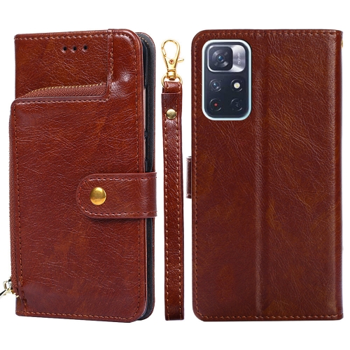 For Xiaomi Redmi Note 11 Zipper Bag Horizontal Flip Leather Phone Case with Holder & Card Slots & Lanyard(Brown)
For Xiaomi Redmi Note 11 Zipper Bag Horizontal Flip Leather Phone Case with Holder & Card Slots & Lanyard(Brown)