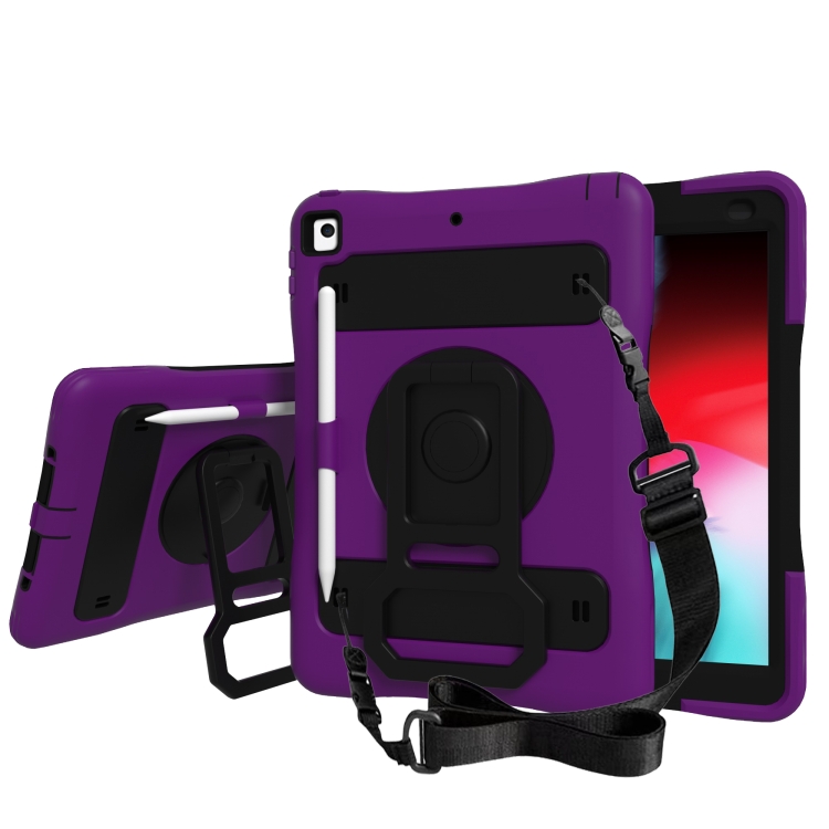 Silicone + PC Tablet Case with Lanyard & Pen slot & Holder For iPad 10.2 2021 / 2020 / 2019 & Air 3 / iPad Pro 10.5(Purple)
Silicone + PC Tablet Case with Lanyard & Pen slot & Holder For iPad 10.2 2021 / 2020 / 2019 & Air 3 / iPad Pro 10.5(Purple)