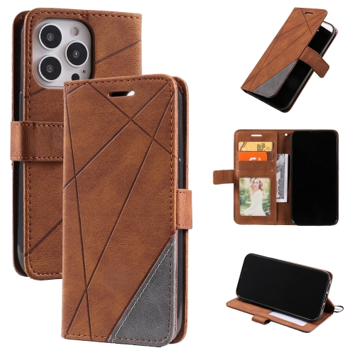 Skin Feel Splicing Horizontal Flip Leather Phone Case For iPhone 13 Pro(Brown)
Skin Feel Splicing Horizontal Flip Leather Phone Case For iPhone 13 Pro(Brown)
