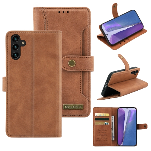 For Samsung Galaxy A13 5G Case Craft Multifunctional Horizontal Flip Leather Phone Case(Brown)
For Samsung Galaxy A13 5G Case Craft Multifunctional Horizontal Flip Leather Phone Case(Brown)