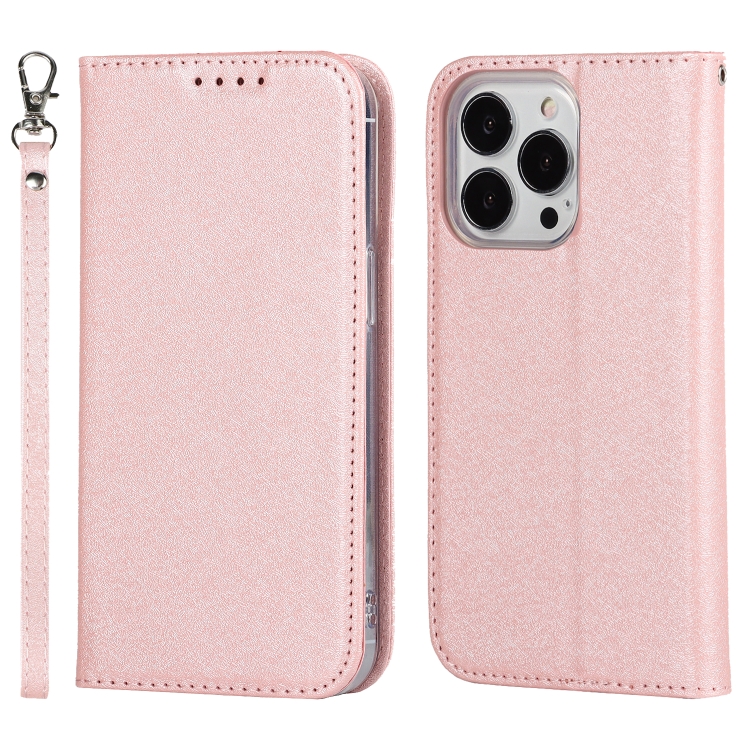 Silk Texture Horizontal Flip Phone Leather Case with lanyard For iPhone 13 Pro(Rose Gold)
Silk Texture Horizontal Flip Phone Leather Case with lanyard For iPhone 13 Pro(Rose Gold)