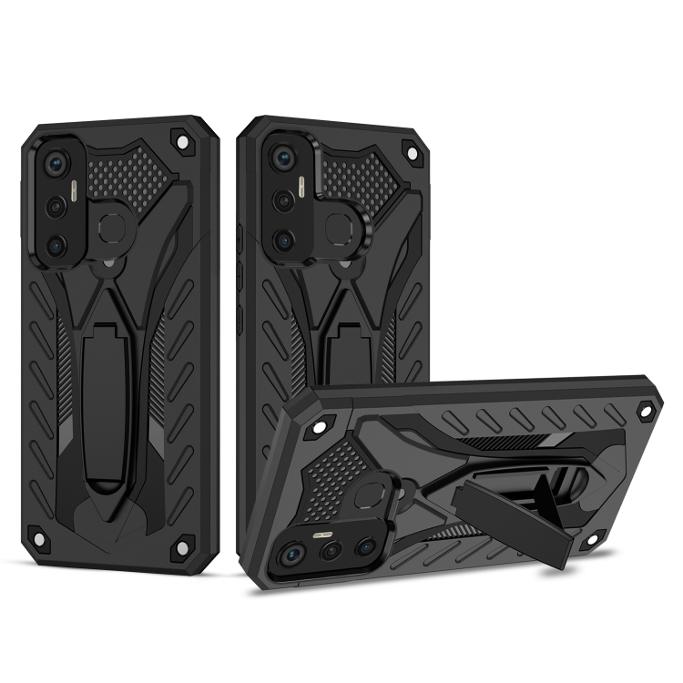 For Infinix Hot 11 Shockproof TPU + PC Protective Phone Case with Holder(Black)
For Infinix Hot 11 Shockproof TPU + PC Protective Phone Case with Holder(Black)