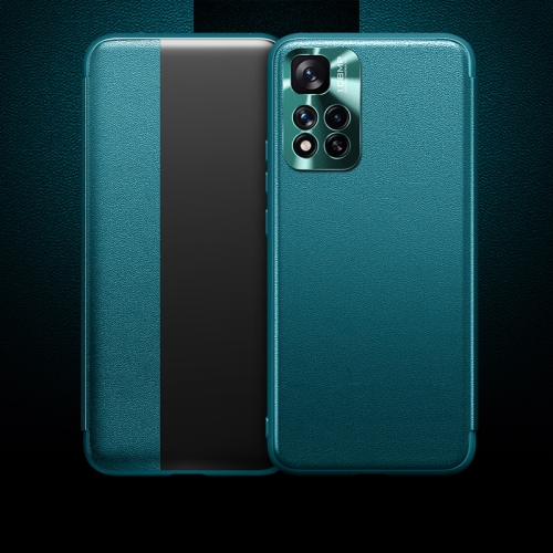 For Xiaomi Redmi Note 11 Pro Magnetic Side Window View Shockproof Horizontal Flip Leather Phone Case(Green)
For Xiaomi Redmi Note 11 Pro Magnetic Side Window View Shockproof Horizontal Flip Leather Phone Case(Green)