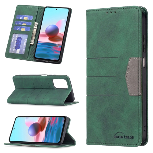 For Xiaomi Redmi Note 10 4G / 10S Magnetic Splicing Leather Phone Case(Green)
For Xiaomi Redmi Note 10 4G / 10S Magnetic Splicing Leather Phone Case(Green)