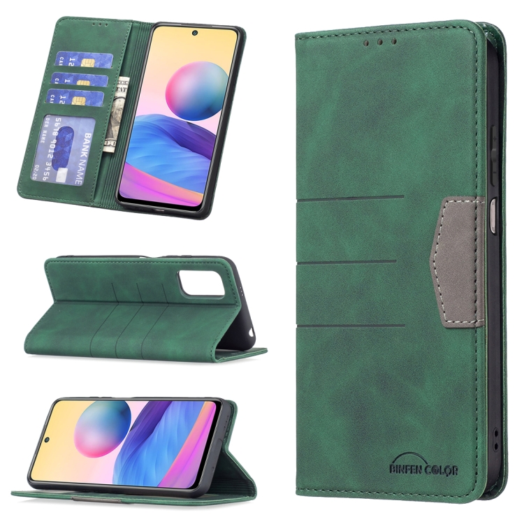 For Xiaomi Poco M3 Pro / Redmi Note 10 5G / 10T 5G Magnetic Splicing Leather Phone Case(Green)
For Xiaomi Poco M3 Pro / Redmi Note 10 5G / 10T 5G Magnetic Splicing Leather Phone Case(Green)