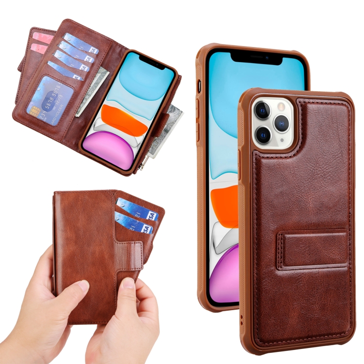 JDK-A1 Series Zipper Wallet Flip Leather Phone Case For iPhone 12 / 12 Pro(Brown)
JDK-A1 Series Zipper Wallet Flip Leather Phone Case For iPhone 12 / 12 Pro(Brown)