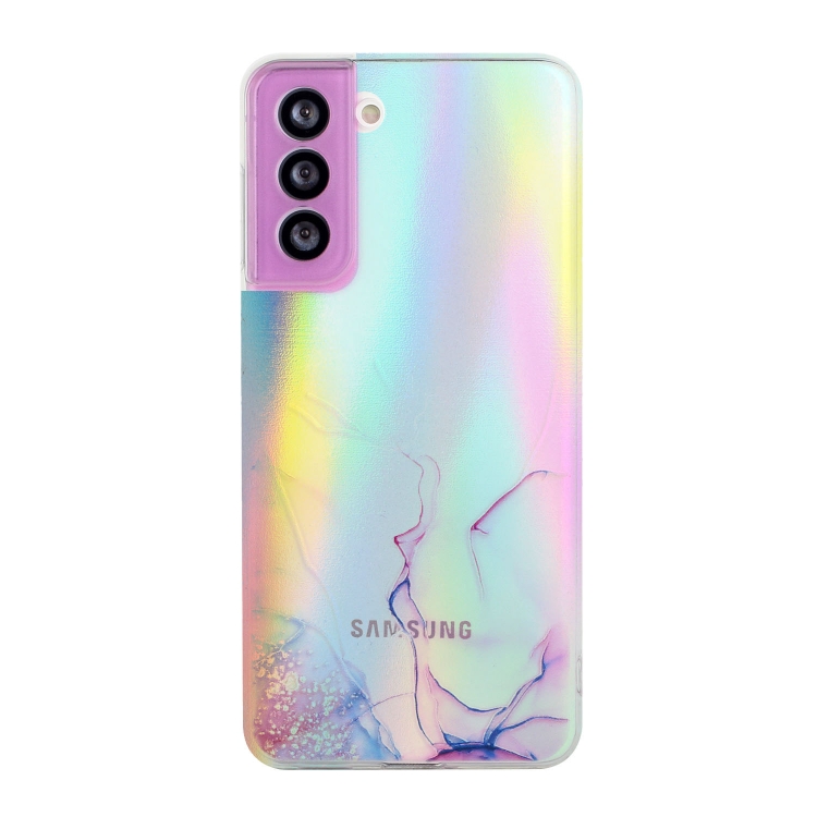 For Samsung Galaxy S22 5G Laser Marble Pattern Clear TPU Protective Phone Case(Pink)
For Samsung Galaxy S22 5G Laser Marble Pattern Clear TPU Protective Phone Case(Pink)