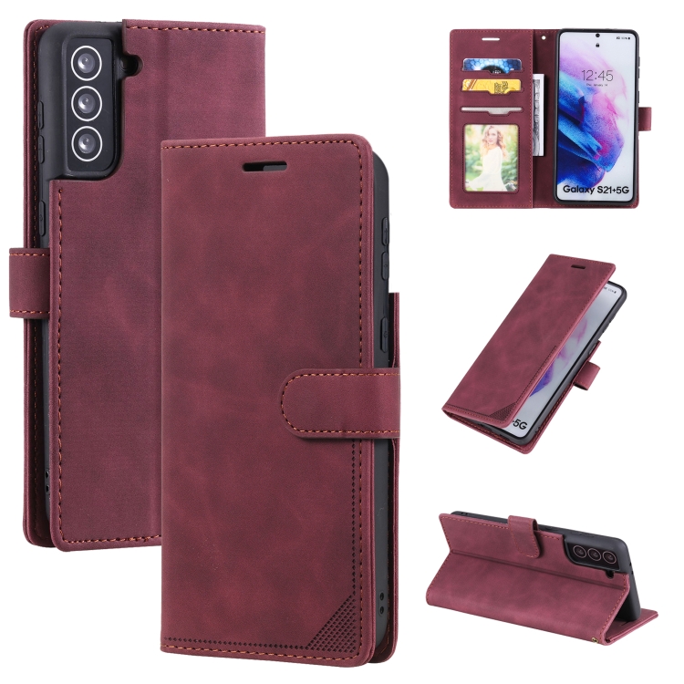 For Samsung Galaxy S21+ 5G Skin Feel Anti-theft Brush Horizontal Flip Leather Phone Case(Red)
For Samsung Galaxy S21+ 5G Skin Feel Anti-theft Brush Horizontal Flip Leather Phone Case(Red)