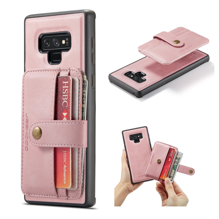 For Samsung Galaxy Note9 JEEHOOD RFID Blocking Anti-Theft Magnetic PU + TPU Phone Case with Card Slot(Pink)
For Samsung Galaxy Note9 JEEHOOD RFID Blocking Anti-Theft Magnetic PU + TPU Phone Case with Card Slot(Pink)