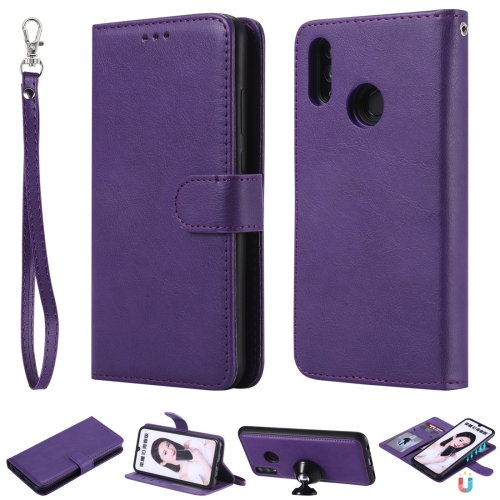 For Huawei Honor 10 Lite Solid Color Horizontal Flip Protective Case with Holder & Card Slots & Wallet & Photo Frame & Lanyard(Purple)
For Huawei Honor 10 Lite Solid Color Horizontal Flip Protective Case with Holder & Card Slots & Wallet & Photo Frame & Lanyard(Purple)