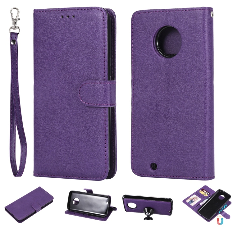 For Motorola Moto G6 Solid Color Horizontal Flip Protective Case with Holder & Card Slots & Wallet & Photo Frame & Lanyard(Purple)
For Motorola Moto G6 Solid Color Horizontal Flip Protective Case with Holder & Card Slots & Wallet & Photo Frame & Lanyard(Purple)