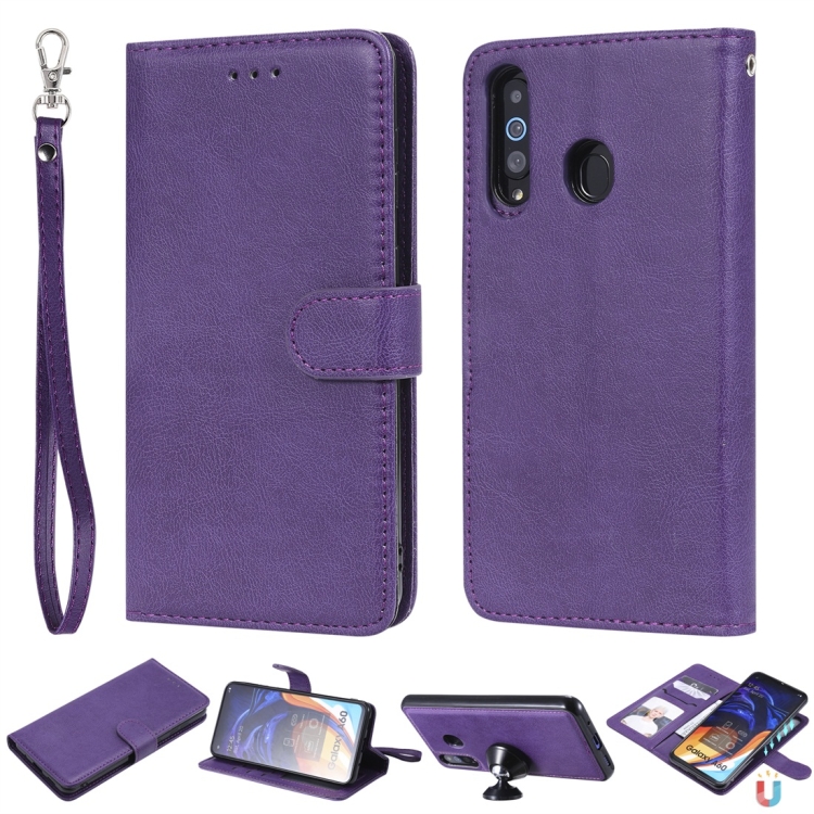 For Galaxy A60 Solid Color Horizontal Flip Protective Case with Holder & Card Slots & Wallet & Photo Frame & Lanyard(Purple)
For Galaxy A60 Solid Color Horizontal Flip Protective Case with Holder & Card Slots & Wallet & Photo Frame & Lanyard(Purple)