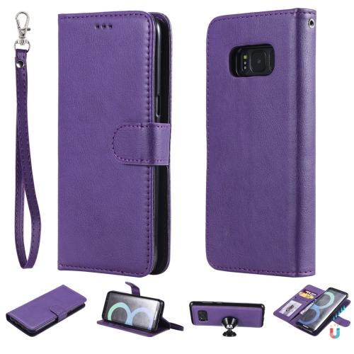 For Galaxy S8 Solid Color Horizontal Flip Protective Case with Holder & Card Slots & Wallet & Photo Frame & Lanyard(Purple)
For Galaxy S8 Solid Color Horizontal Flip Protective Case with Holder & Card Slots & Wallet & Photo Frame & Lanyard(Purple)