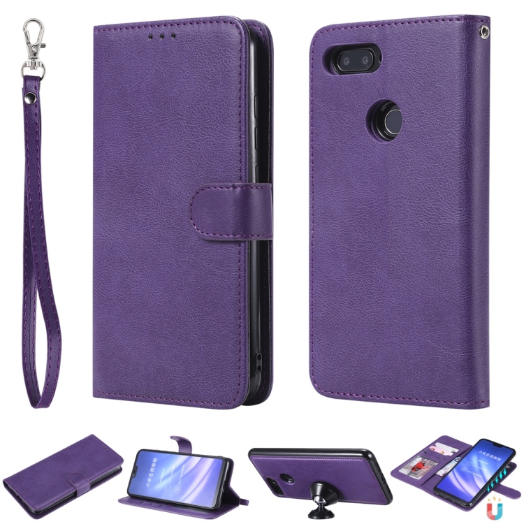 For Xiaomi Mi 8 Lite Solid Color Horizontal Flip Protective Case with Holder & Card Slots & Wallet & Photo Frame & Lanyard(Purple)
For Xiaomi Mi 8 Lite Solid Color Horizontal Flip Protective Case with Holder & Card Slots & Wallet & Photo Frame & Lanyard(Purple)