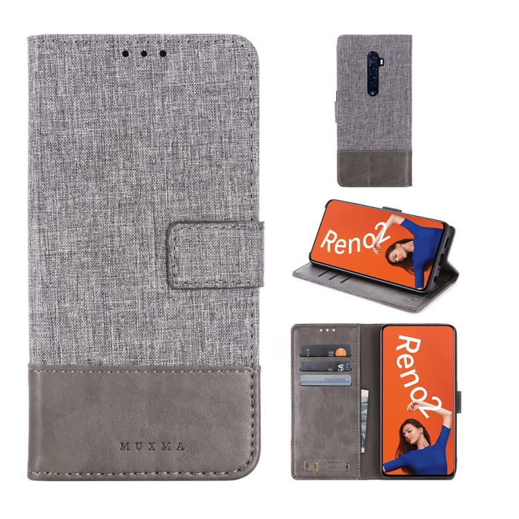 For OPPO Reno2 MUMXA MX102 Horizontal Flip Canvas Stitching Leather Case with Holder & Card Slots & Wallet(Grey)
For OPPO Reno2 MUMXA MX102 Horizontal Flip Canvas Stitching Leather Case with Holder & Card Slots & Wallet(Grey)