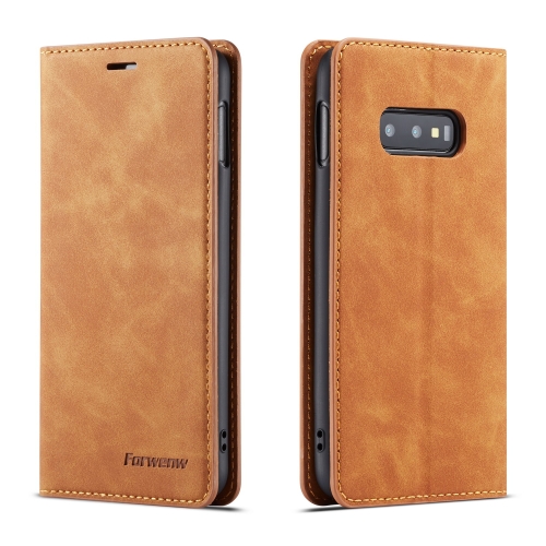 For Galaxy S10e Forwenw Dream Series Oil Edge Strong Magnetism Horizontal Flip Leather Case with Holder & Card Slots & Wallet & Photo Frame(Brown)
For Galaxy S10e Forwenw Dream Series Oil Edge Strong Magnetism Horizontal Flip Leather Case with Holder & Card Slots & Wallet & Photo Frame(Brown)