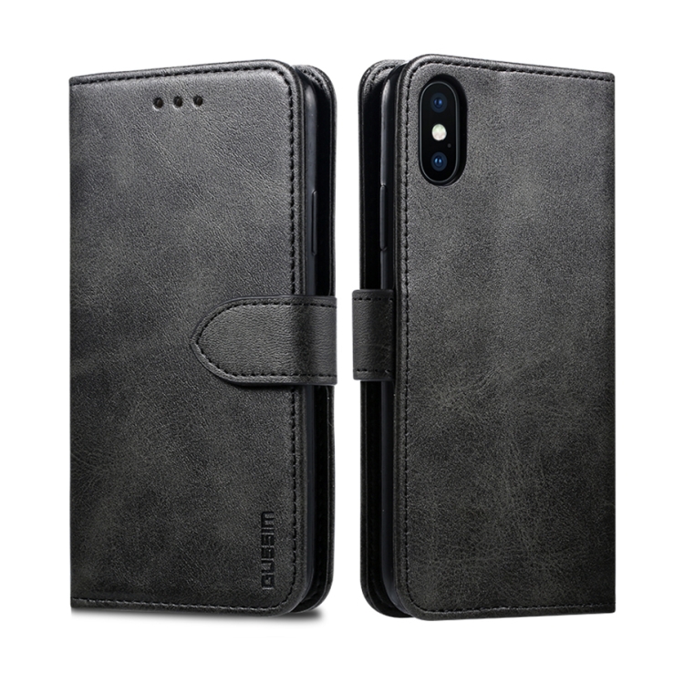 For iPhone X / XS GUSSIM Magnetic Horizontal Flip Leather Case with Holder & Card Slots & & Wallet(Black)
For iPhone X / XS GUSSIM Magnetic Horizontal Flip Leather Case with Holder & Card Slots & & Wallet(Black)