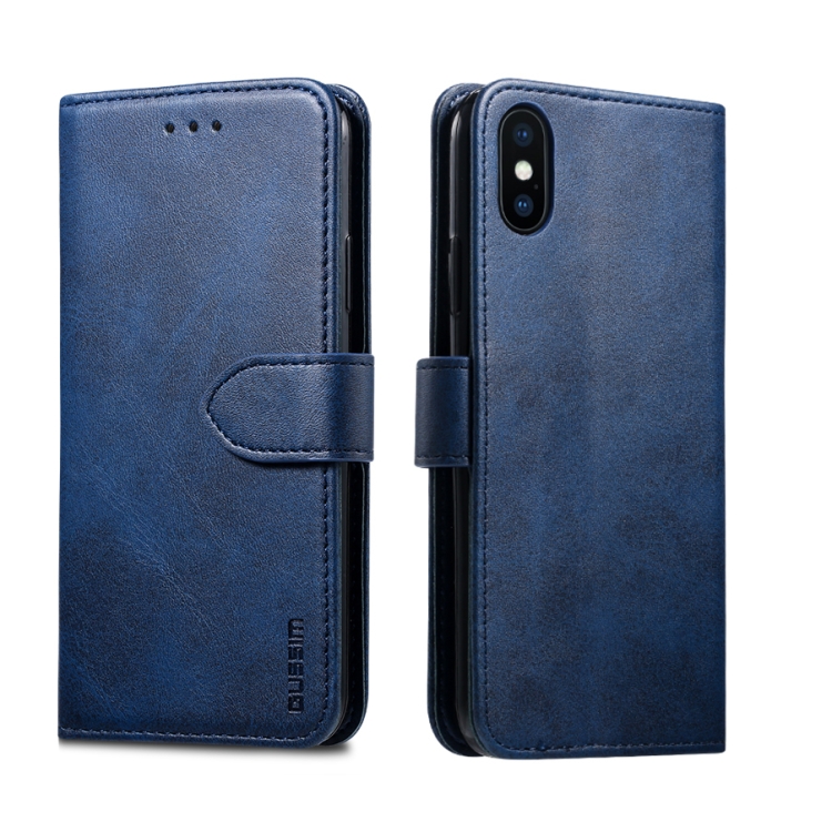 For iPhone XR GUSSIM Magnetic Horizontal Flip Leather Case with Holder & Card Slots & & Wallet(Blue)
For iPhone XR GUSSIM Magnetic Horizontal Flip Leather Case with Holder & Card Slots & & Wallet(Blue)