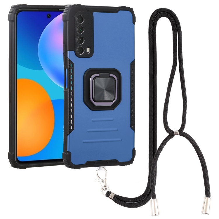 For Huawei Y7a / P Smart 2021 Aluminum Alloy + TPU Phone Case with Lanyard(Blue)
For Huawei Y7a / P Smart 2021 Aluminum Alloy + TPU Phone Case with Lanyard(Blue)