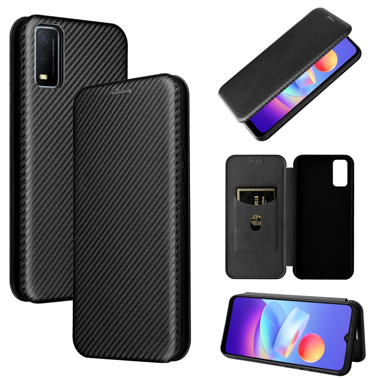 For vivo Y3s 2021 Carbon Fiber Texture Magnetic Horizontal Flip Leather Phone Case(Black)
For vivo Y3s 2021 Carbon Fiber Texture Magnetic Horizontal Flip Leather Phone Case(Black)