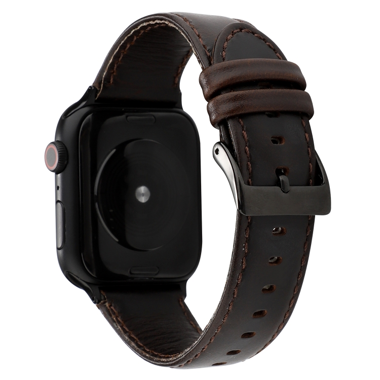 For Apple Watch Series 6 & SE & 5 & 4 44mm / 3 & 2 & 1 42mm Oil Wax Crazy Horse Texture Genuine Leather Strap(Coffee)
For Apple Watch Series 6 & SE & 5 & 4 44mm / 3 & 2 & 1 42mm Oil Wax Crazy Horse Texture Genuine Leather Strap(Coffee)