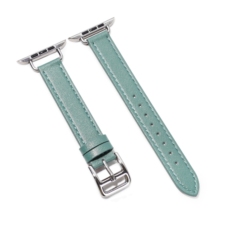14mm Cowhide Leather Watchband For Apple Watch Series 7 45mm/6&SE&5&4 44mm/3&2&1 42mm(Green)
14mm Cowhide Leather Watchband For Apple Watch Series 7 45mm/6&SE&5&4 44mm/3&2&1 42mm(Green)