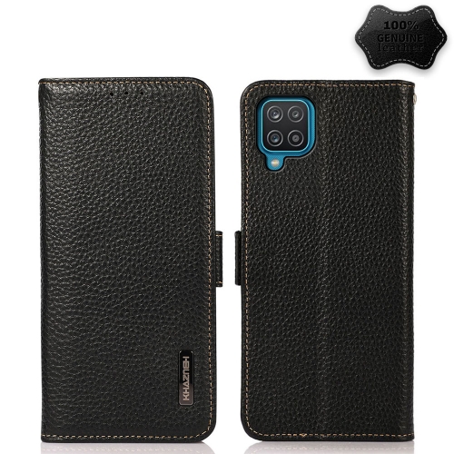 For Samsung Galaxy A22 4G KHAZNEH Side-Magnetic Litchi Genuine Leather RFID Phone Case(Black)
For Samsung Galaxy A22 4G KHAZNEH Side-Magnetic Litchi Genuine Leather RFID Phone Case(Black)