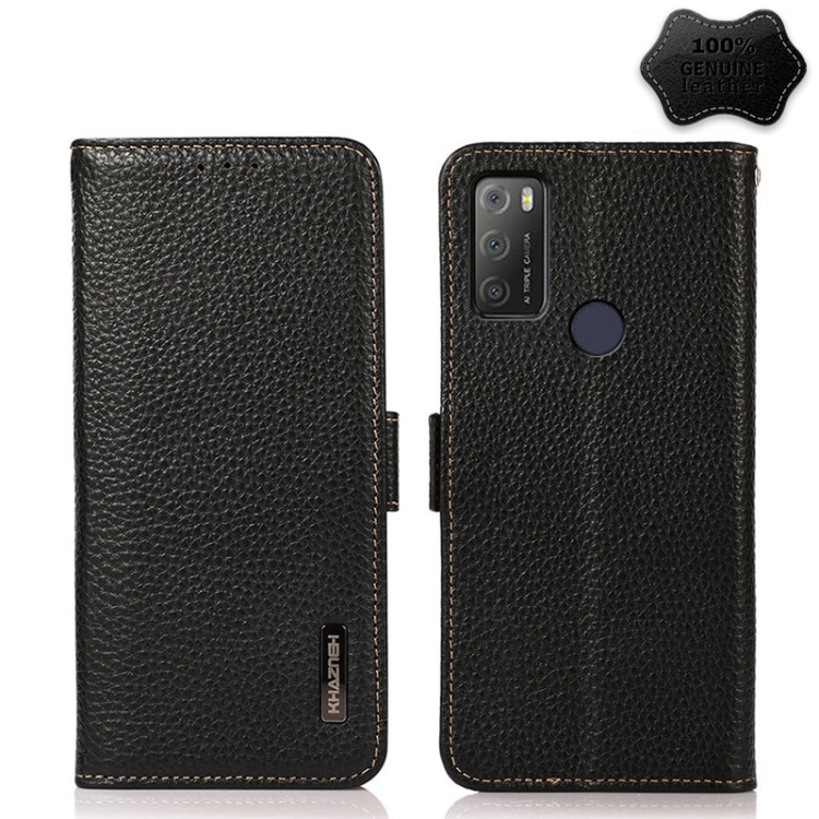 For Alcatel 1S 2021 KHAZNEH Side-Magnetic Litchi Genuine Leather RFID Phone Case(Black)
For Alcatel 1S 2021 KHAZNEH Side-Magnetic Litchi Genuine Leather RFID Phone Case(Black)