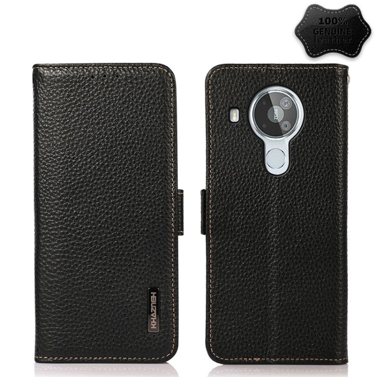 For Nokia 7.3 KHAZNEH Side-Magnetic Litchi Genuine Leather RFID Phone Case(Black)
For Nokia 7.3 KHAZNEH Side-Magnetic Litchi Genuine Leather RFID Phone Case(Black)