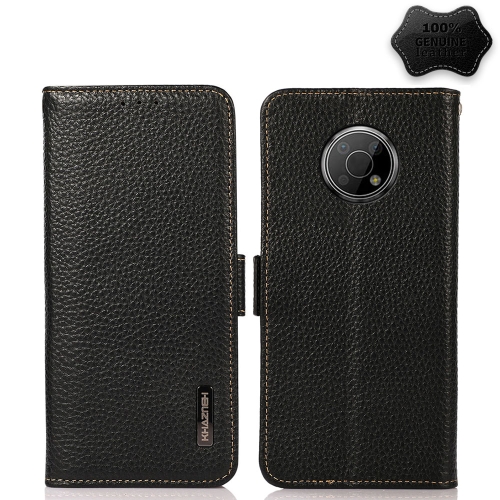 For Nokia G300 KHAZNEH Side-Magnetic Litchi Genuine Leather RFID Phone Case(Black)
For Nokia G300 KHAZNEH Side-Magnetic Litchi Genuine Leather RFID Phone Case(Black)