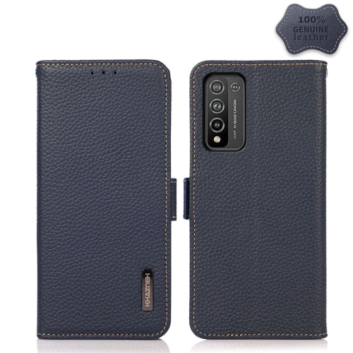 For Honor 10X Lite KHAZNEH Side-Magnetic Litchi Genuine Leather RFID Phone Case(Blue)
For Honor 10X Lite KHAZNEH Side-Magnetic Litchi Genuine Leather RFID Phone Case(Blue)