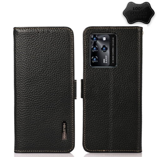 For ZTE Blade V30 KHAZNEH Side-Magnetic Litchi Genuine Leather RFID Phone Case(Black)
For ZTE Blade V30 KHAZNEH Side-Magnetic Litchi Genuine Leather RFID Phone Case(Black)