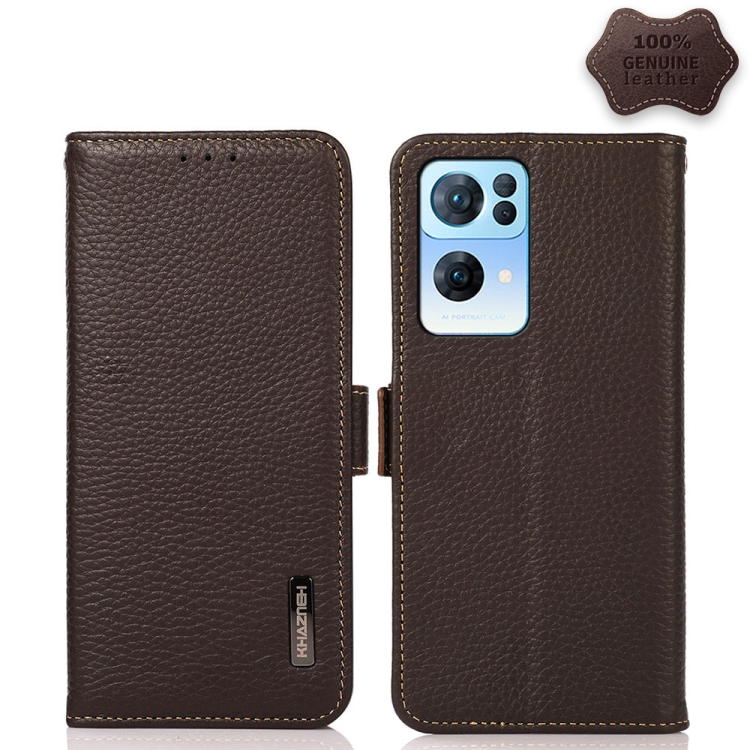 For OPPO Reno7 Pro 5G KHAZNEH Side-Magnetic Litchi Genuine Leather RFID Case(Brown)
For OPPO Reno7 Pro 5G KHAZNEH Side-Magnetic Litchi Genuine Leather RFID Case(Brown)