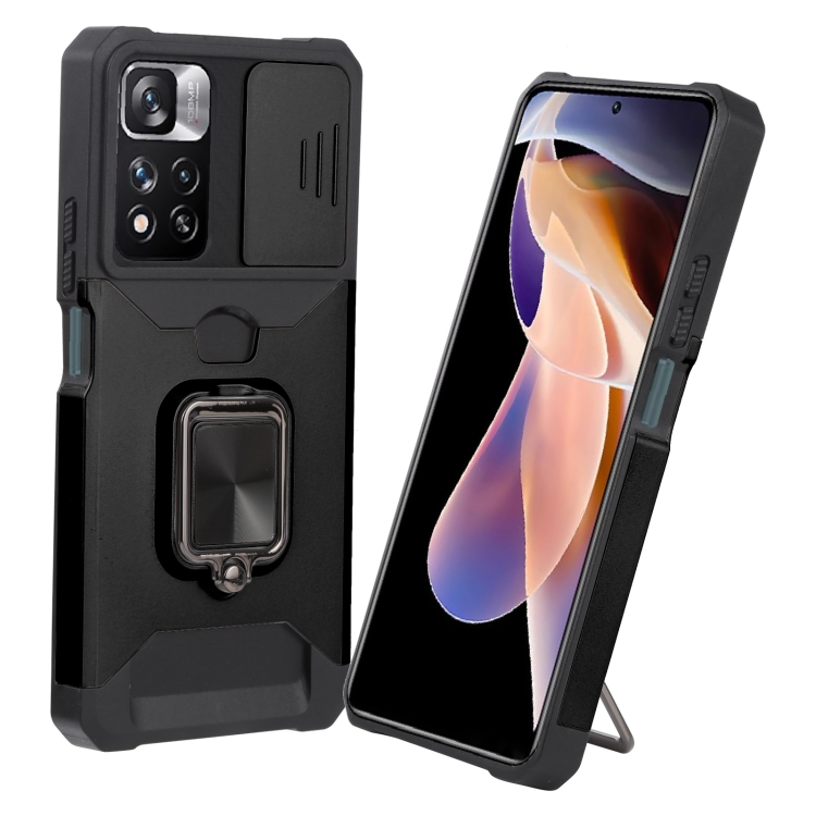 For Xiaomi Redmi Note 11 Pro / Note 11 Pro+ Sliding Camera Cover Design PC + TPU Shockproof Phone Case(Black)
For Xiaomi Redmi Note 11 Pro / Note 11 Pro+ Sliding Camera Cover Design PC + TPU Shockproof Phone Case(Black)
