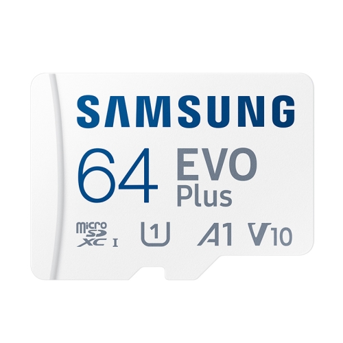 Original Samsung EVO Plus Micro SD Memory Card (2021), Capacity:64GB(White Blue)
Original Samsung EVO Plus Micro SD Memory Card (2021), Capacity:64GB(White Blue)