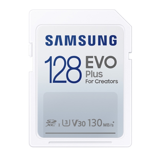 Original Samsung EVO Plus SD Memory Card (2021), Capacity:128GB(White Blue)
Original Samsung EVO Plus SD Memory Card (2021), Capacity:128GB(White Blue)