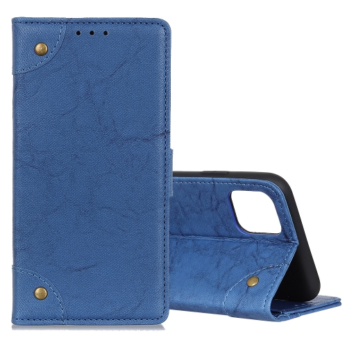 For Galaxy S10 Lite / A91 Copper Buckle Retro Crazy Horse Texture Horizontal Flip Leather Case with Holder & Card Slots & Wallet(Blue)
For Galaxy S10 Lite / A91 Copper Buckle Retro Crazy Horse Texture Horizontal Flip Leather Case with Holder & Card Slots & Wallet(Blue)
