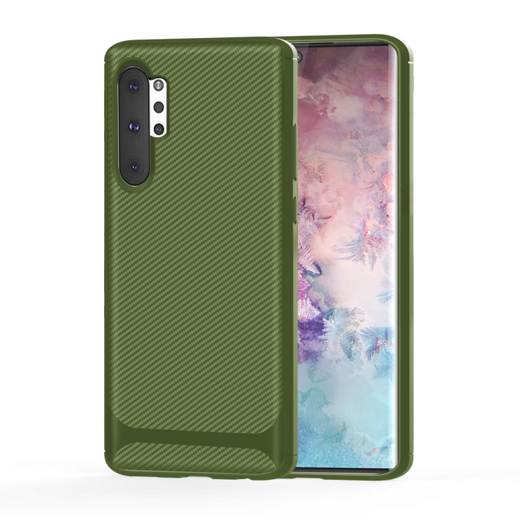 For Galaxy Note 10+ Carbon Fiber Texture Shockproof TPU Protective Case(Green)
For Galaxy Note 10+ Carbon Fiber Texture Shockproof TPU Protective Case(Green)