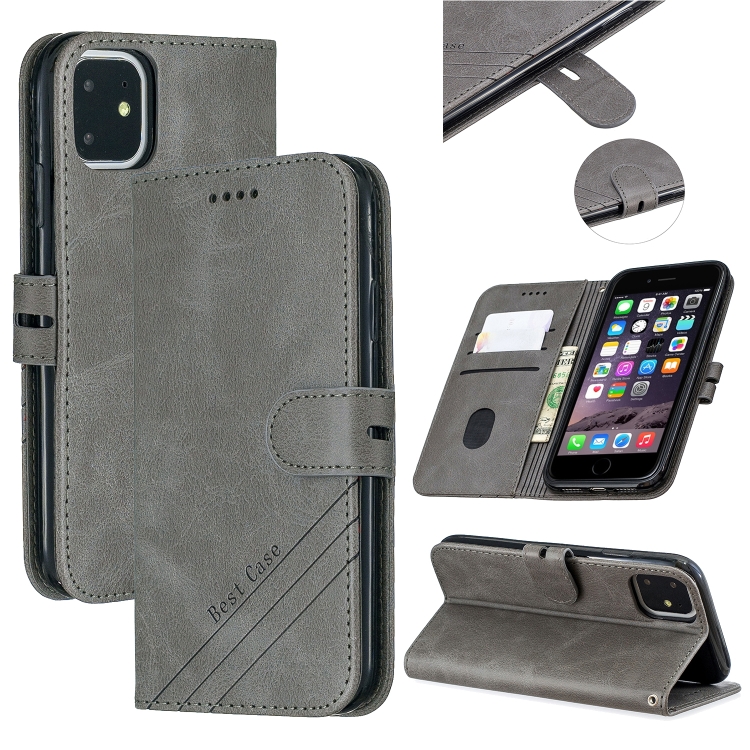For iPhone 11 Stitching Style 2-Color Cow Texture Horizontal Flip PU Leather Case with Holder & Card Slot & Lanyard(Gray)
For iPhone 11 Stitching Style 2-Color Cow Texture Horizontal Flip PU Leather Case with Holder & Card Slot & Lanyard(Gray)