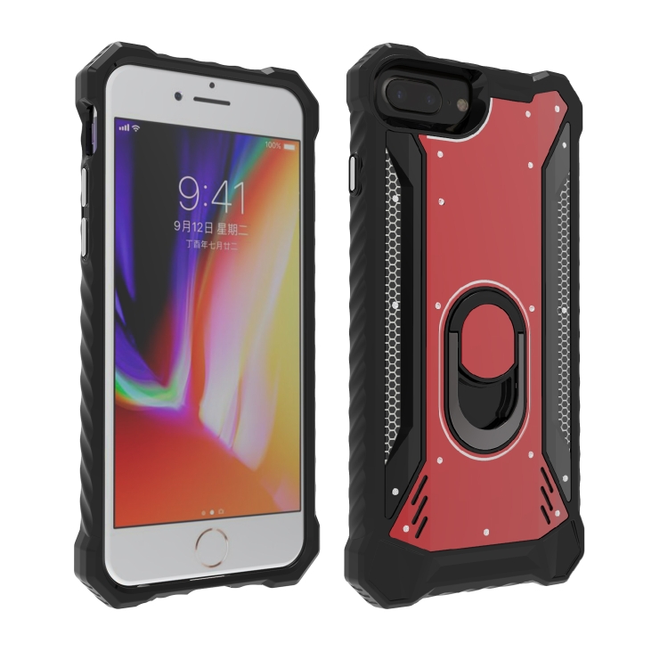 For iPhone 6 Plus & 6s Plus / 7 Plus / 8 PlusTank Shockproof Metal + TPU + PC Combination Case with Ring Holder(Red Black)
For iPhone 6 Plus & 6s Plus / 7 Plus / 8 PlusTank Shockproof Metal + TPU + PC Combination Case with Ring Holder(Red Black)