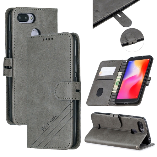 For Xiaomi Redmi 6 & 6A Stitching Style 2-Color Cow Texture Horizontal Flip PU Leather Case with Holder & Card Slot & Lanyard(Gray)
For Xiaomi Redmi 6 & 6A Stitching Style 2-Color Cow Texture Horizontal Flip PU Leather Case with Holder & Card Slot & Lanyard(Gray)