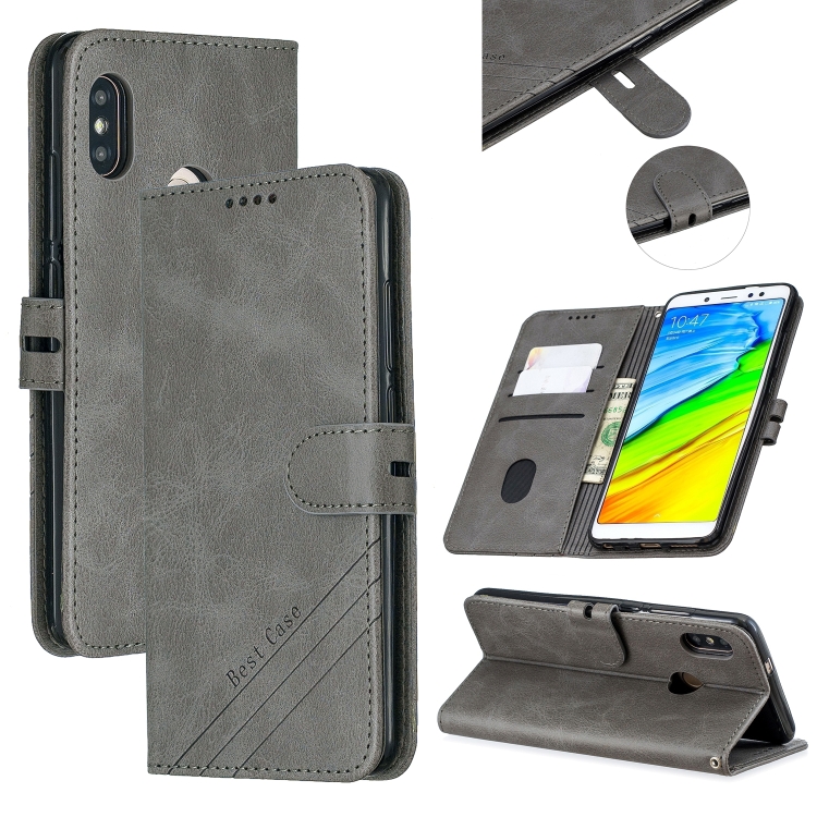 For Xiaomi Redmi Note 5 Stitching Style 2-Color Cow Texture Horizontal Flip PU Leather Case with Holder & Card Slot & Lanyard(Gray)
For Xiaomi Redmi Note 5 Stitching Style 2-Color Cow Texture Horizontal Flip PU Leather Case with Holder & Card Slot & Lanyard(Gray)