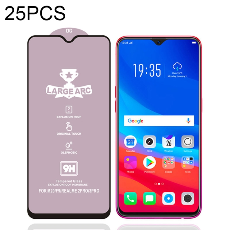 For OPPO F9 Pro 25 PCS 9H HD High Alumina Full Screen Tempered Glass Film
For OPPO F9 Pro 25 PCS 9H HD High Alumina Full Screen Tempered Glass Film