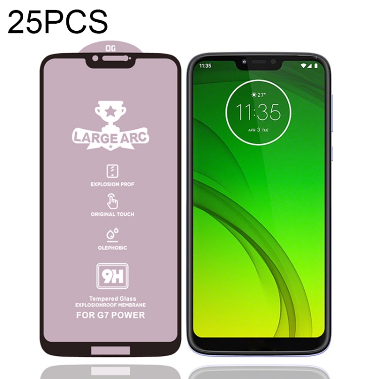 For Motorola Moto G7 Power 25 PCS 9H HD Large Arc High Alumina Full Screen Tempered Glass Film
For Motorola Moto G7 Power 25 PCS 9H HD Large Arc High Alumina Full Screen Tempered Glass Film