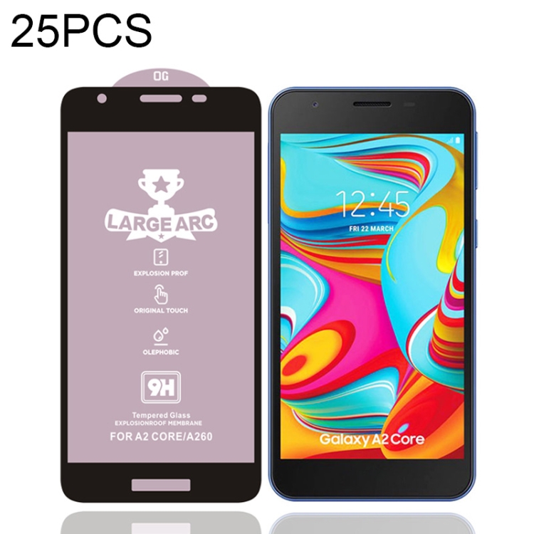 25 PCS 9H HD Large Arc High Alumina Full Screen Tempered Glass Film for Galaxy A2 Core
25 PCS 9H HD Large Arc High Alumina Full Screen Tempered Glass Film for Galaxy A2 Core