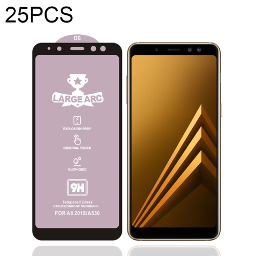 25 PCS 9H HD Large Arc High Alumina Full Screen Tempered Glass Film for Galaxy A8 (2018)
25 PCS 9H HD Large Arc High Alumina Full Screen Tempered Glass Film for Galaxy A8 (2018)