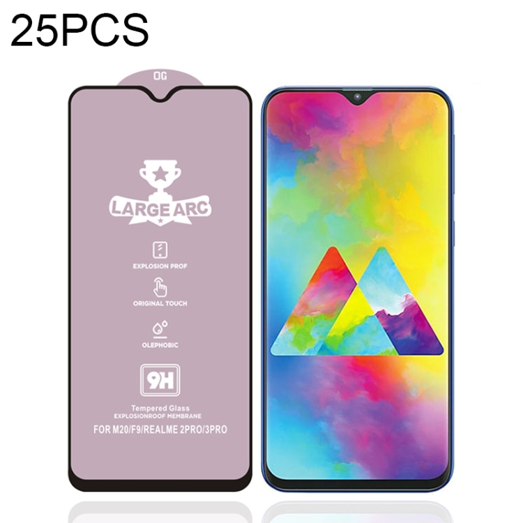 25 PCS 9H HD Large Arc High Alumina Full Screen Tempered Glass Film for Galaxy M20
25 PCS 9H HD Large Arc High Alumina Full Screen Tempered Glass Film for Galaxy M20